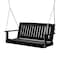 Highwood Usa 5ft Lehigh Porch Swing Outdoor Furniture for Patio, Backyard, Garden AD-PORL1-BKE - alternate 1